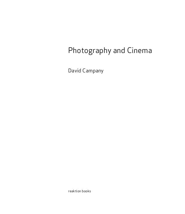 Photography and Cinema (Reaktion Books - Exposures)